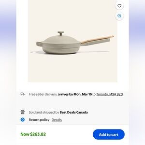 Premium Our Place Cream Non-Stick Pan NP 263)